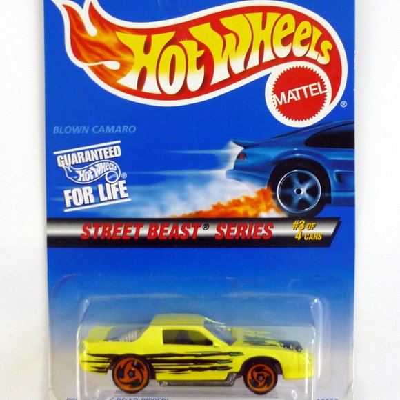 Hot Wheels Blown Camaro #559 Street Beast Series #3 of 4 Yellow Die-Cast 1997 - Picture 1 of 1